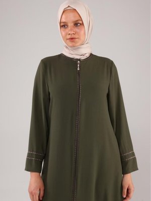 Ince Nakışlı Keten Yazlık Ferace Ince Nakışlı Keten Yazlık Ferace
