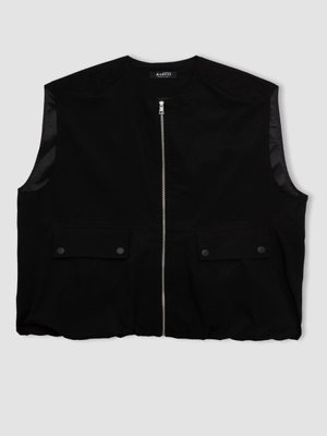 Poplin Fermuarlı Yelek C8839ax24sm