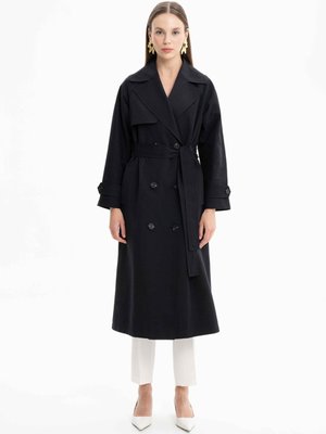 Rüzgarlık Detaylı Kruvaze Trençkot Rüzgarlık Detaylı Kruvaze Trençkot