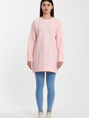 Krem Bisiklet Yaka Basic Örme Sweatshirt Krem Bisiklet Yaka Basic Örme Sweatshirt