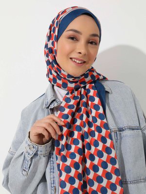 Vintage Özel Tasarım Pamuksu Şal Cok Renkli