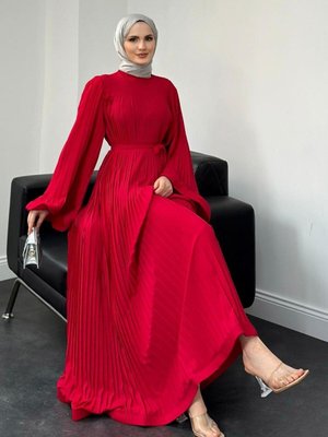 Felix Pliseli Elbise Kırmızı Felix Pliseli Elbise Kırmızı
