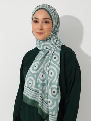 Vintage Özel Tasarım Pamuksu Şal Cok Renkli