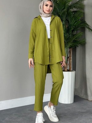 Müslin Takım Yağyeşili