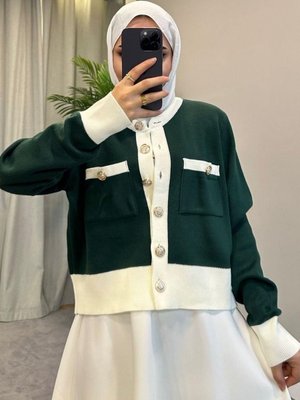 Bomber Hırka Zümrüt