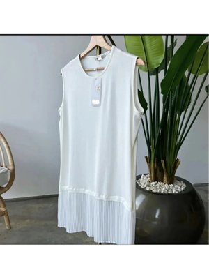 Rukayyel Piliseli Kolsuz Pamuklu İçlik Tunik