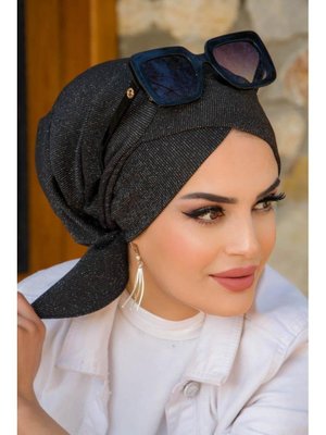 Siyah Simli Çapraz Bone