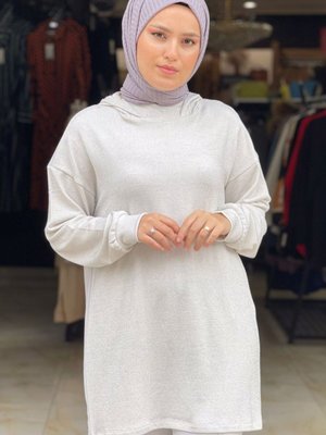 Pamuk Garnili Simli Açık Gri Pamuk Garnili Simli Açık Gri