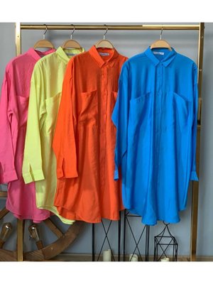 Uzun Keten Ayrobin Gömlek Uzun Keten Ayrobin Gömlek