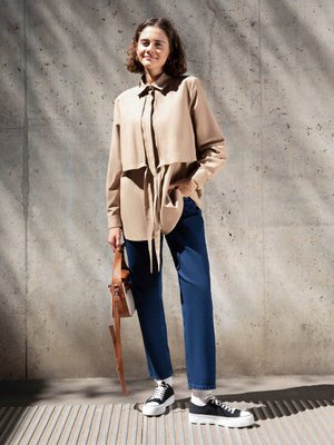 Paça Detaylı Boyfriend Kot Pantolon Lacivert Paça Detaylı Boyfriend Kot Pantolon Lacivert