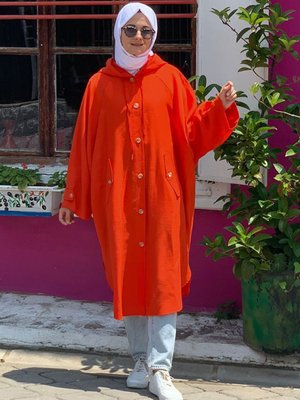 Açık Kırmızı Apoletli Kap