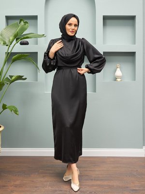 Faralya Abiye Elbise Siyah Faralya Abiye Elbise Siyah