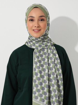 Vintage Özel Tasarım Pamuksu Şal Cok Renkli