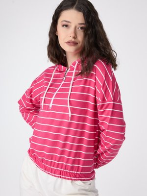 Fusya Kapüşonlu Sweat Fusya Kapüşonlu Sweat