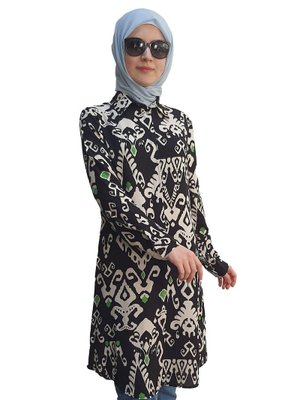 Pamuk Kumaş Desen Desenli Tunik