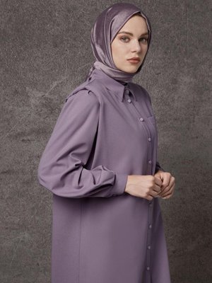 Cep Detaylı Düğmeli Tunik