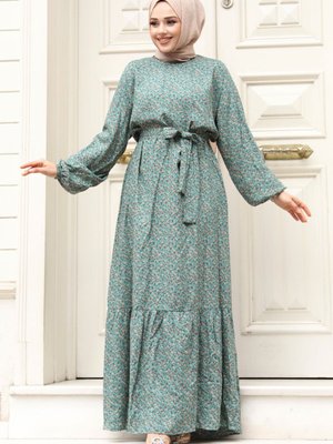 Küçük Çiçek Desenli Elbise