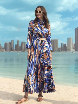 Desenli Saten Pilise Etek