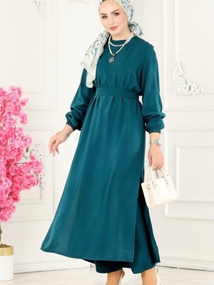 Petrol Kemerli Viskon Takım Petrol Kemerli Viskon Takım