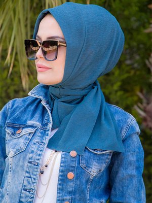 Petrol Köpük Hazır Eşarp