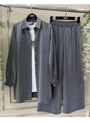 Parlak Kumaşlı İkili Takım