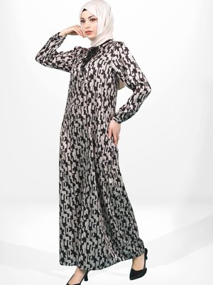 Siyah Kareli Elbise