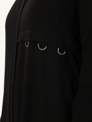 D Tokalı Büyük Beden Ferace