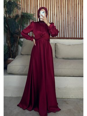 Çapraz Kuşaklı Abiye Elbise