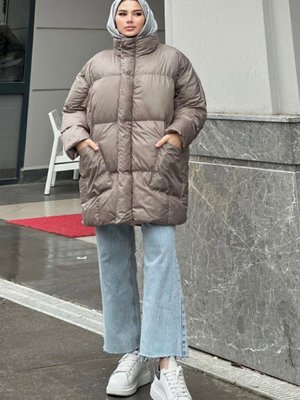 Cepli Şişme Mont Taş Cepli Şişme Mont Taş