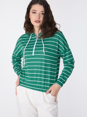 Yesıl Kapüşonlu Sweat Yesıl Kapüşonlu Sweat