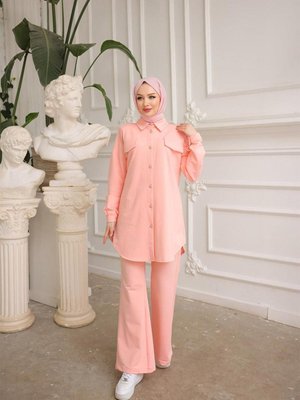 Cep Detaylı İkili Takım Somon