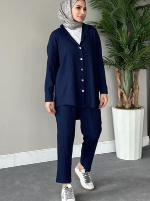 Müslin Takım Lacivert