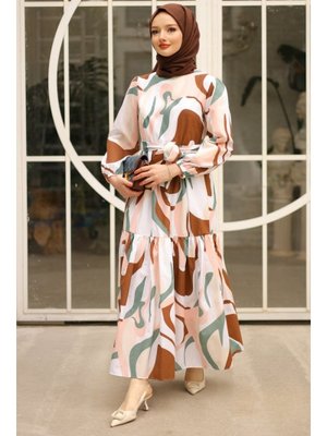 Diona Kahverengi Elbise