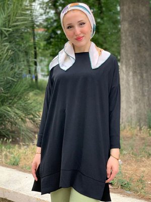 Siyah Düşükkol Tunik Siyah Düşükkol Tunik