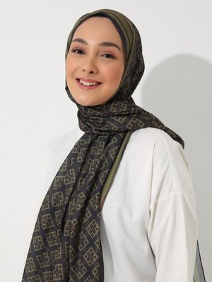 Vintage Özel Tasarım Pamuksu Şal Cok Renkli