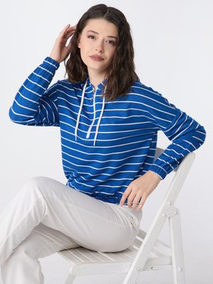 Saks Kapüşonlu Sweat Saks Kapüşonlu Sweat