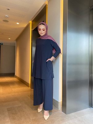 Harika Sandy Pantolonlu Cep Detaylı İkili Takım