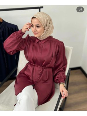 Saten Gömlek Tunik
