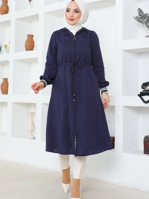 Kadın Kapişonlu Kol Ribanalı Tesettür Kap