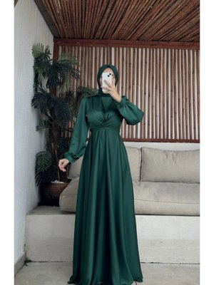 Çapraz Kuşaklı Abiye Elbise