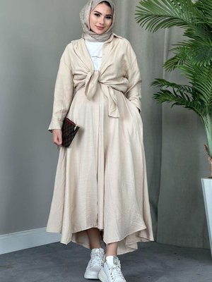 Cepsiz Liya Takım Bej