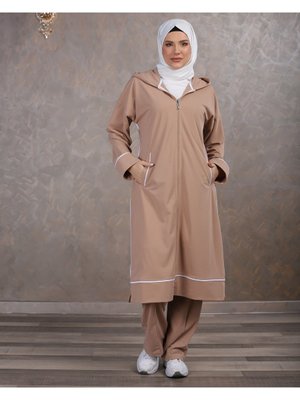 Kadın Tesettür Giyim 3lu Takım Lacost Kumaş