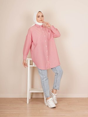 Çizgili Kırınkıl Gömlek Çizgili Kırınkıl Gömlek