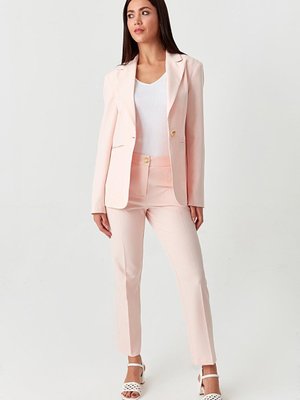Pembe Gold Düğmeli Blazer Ceket Pembe Gold Düğmeli Blazer Ceket