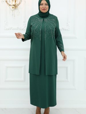 Şükran Abiye Elbise Zümrüt