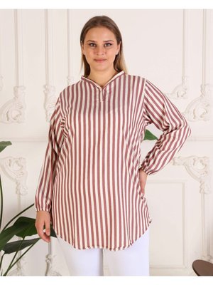 Maroken Viskon Yumuşak Kumaş Pamuklu Dokuma Rahat Tunik