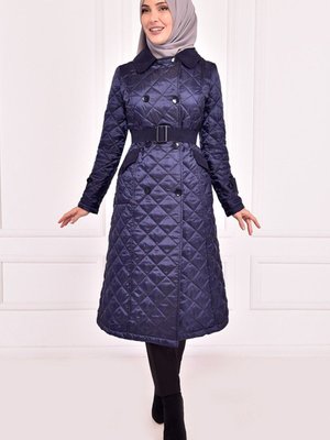 Kapitone Kaban Lacivert