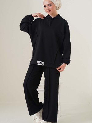 Kapüşonlu Balance Yazı Armalı 2'li Eşofman Takımı Kapüşonlu Balance Yazı Armalı 2'li Eşofman Takımı