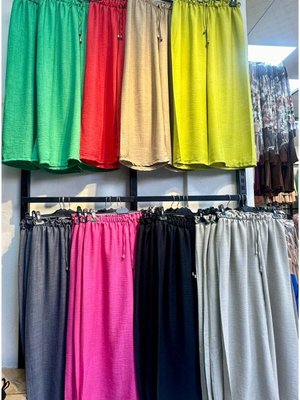 Siyah Renk Sofya Kumaş Pantalon Etek