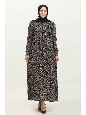 Adelya Büyük Beden Desenli Viskon Elbise Adelya Büyük Beden Desenli Viskon Elbise